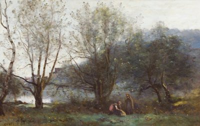 Avray bydammer av Jean-Baptiste-Camille Corot
